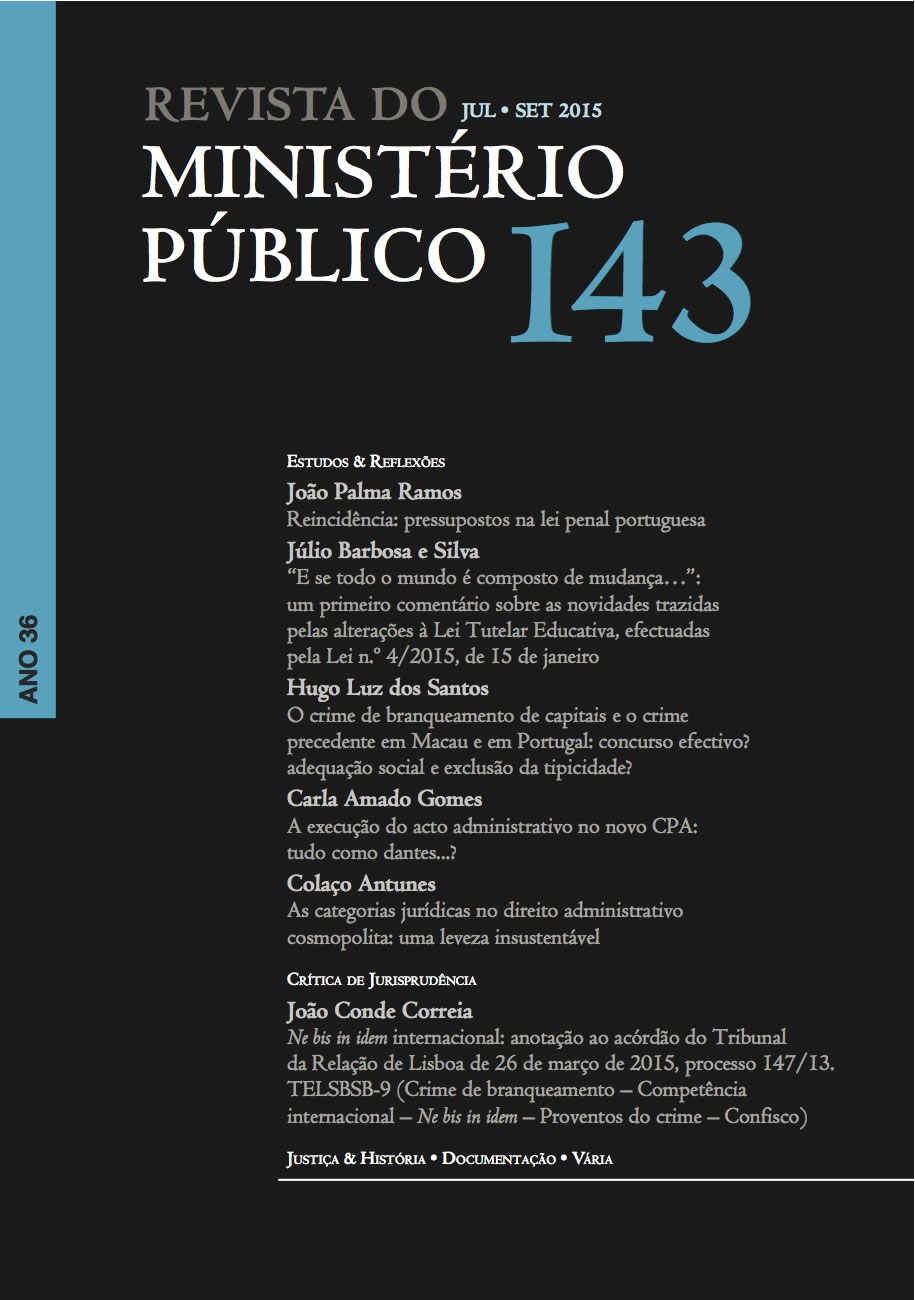 Revista do Ministério Público Nº 139