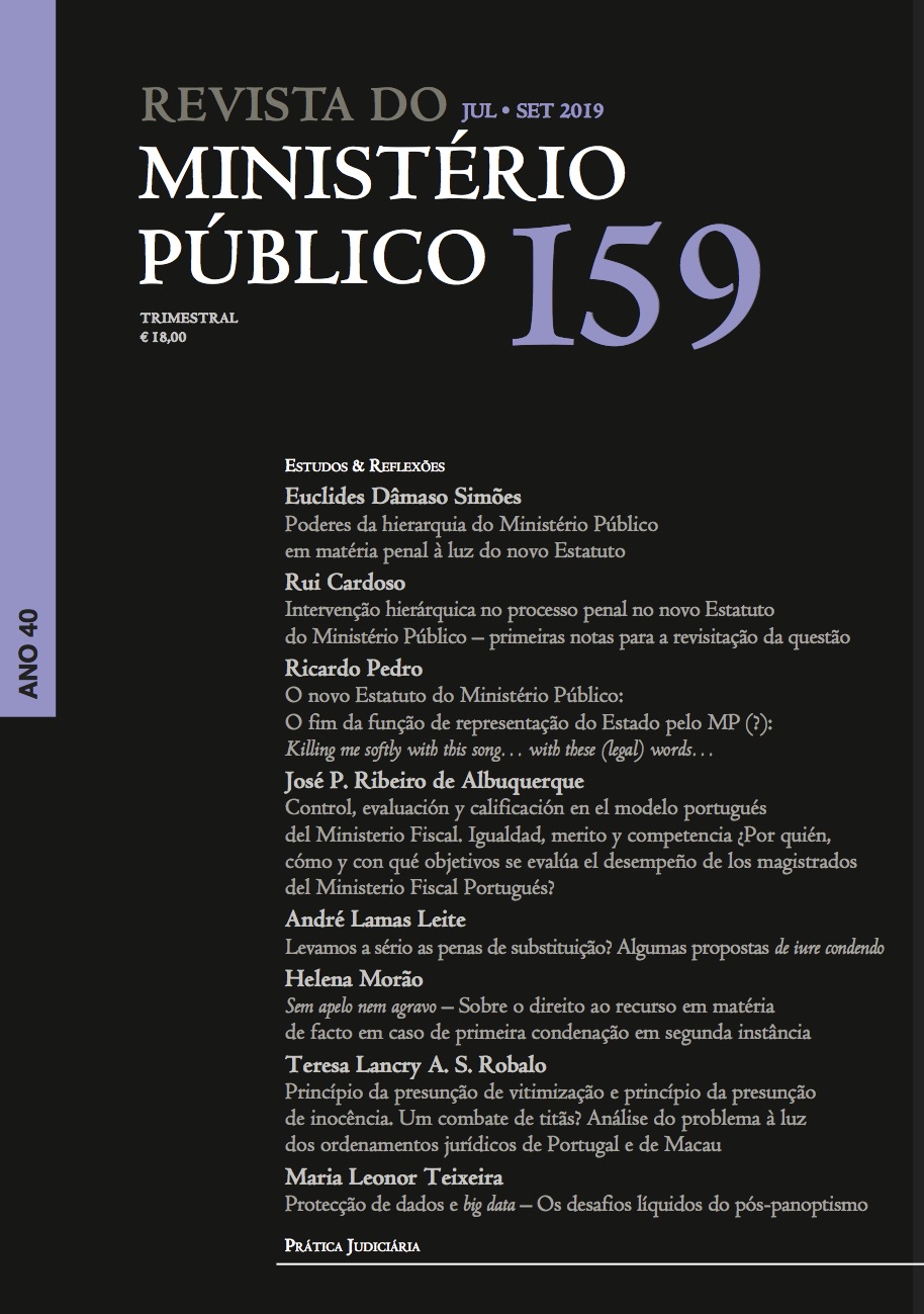 Revista do Ministério Público Nº 159
